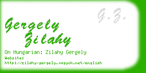 gergely zilahy business card